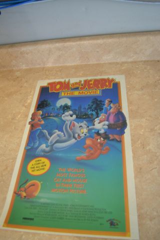 Tom & Jerry The Movie,  Light Box Insert 1992,  19 1/2 " T X 12 1/2 " W