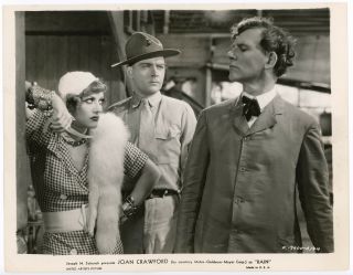 Joan Crawford William Gargan Walter Huston Pre - Code Rain 1932 Vintage Photograph