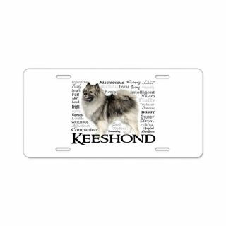 Cafepress Keeshond Traits License Plate (975240163)