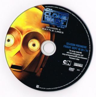 Rare - Star Wars: CLONE WARS - SEASON 4 DVD SCREENER 3