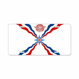 Cafepress Assyrian Flag License Plate (1784398913)