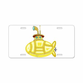 Cafepress Yellow Submarine License Plate (1412512363)