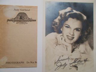 July 28 1943 Vintage Judy Garland Mgm Photo And Envelope