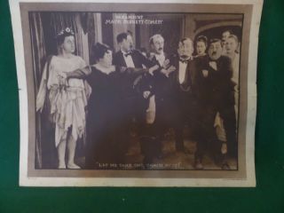 " By Golly " Mack Sennett Silent Film Lobby Card 1921