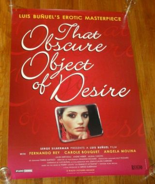 That Obscure Object Of Desire One Sheet Movie Poster Luis Bunuel 1977 R - 2001