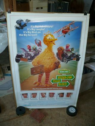 Follow That Bird,  Orig Rolled 1 - Sht / Movie Poster (jim Henson) - Sesame Street