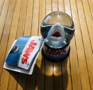 Universal Jaws Movie Poster Promo Light Up Shark Mini Snowglobe Decor