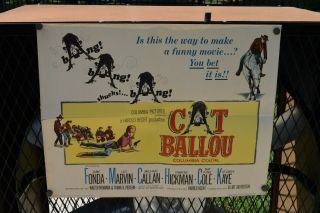 Cat Ballou Movie Poster 1/2 Sheet - 1965