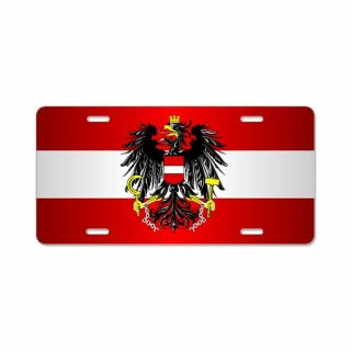 Cafepress Austrian Flag License Plate (1390531028)
