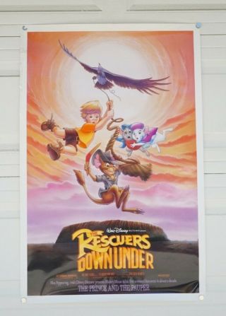 The Rescuers Down Under 1990 Movie Poster 27x41 Rolled,  Double - Sided