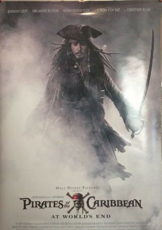 2007 Pirates Of The Carribean At Worlds End One Sheet Theatre Poster Ds