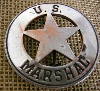 Mgm Studios Movie Prop Old West U.  S.  Marshal Badge