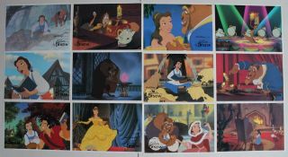 Beauty And The Beast 1991 Spanish Lobby Card Set Walt Disney Animation