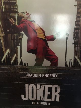 Joker 2019 Official Double Sided Movie Theater Poster Size 27 X 40