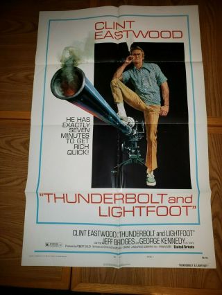Thunderbolt And Lightfoot Clint Eastwood Studioissued Poster With