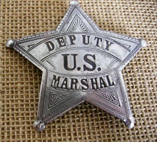 Mgm Studios Movie Prop Old West Deputy U.  S.  Marshal Badge