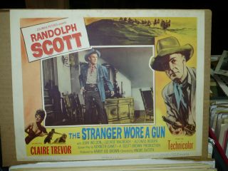The Stranger Wore A Gun,  Orig 1953 Lc (randolph Scott)