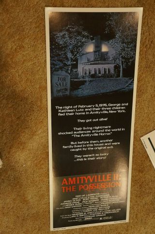 Amityville Ii The Possession Horror Insert 1982