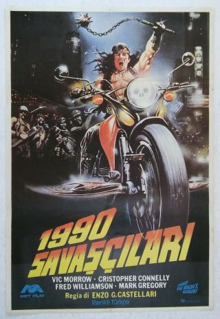 1990: The Bronx Warriors 1982 Mark Gregory Sci - Fi Vintage Movie Poster