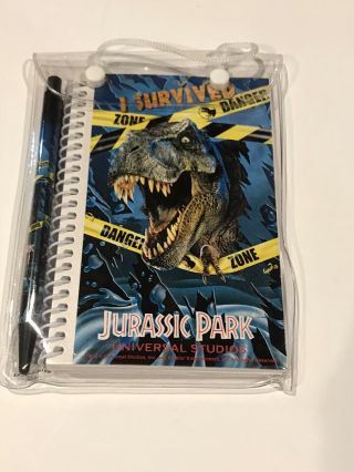 Rare Jurassic Park Notebook And Pen Factory