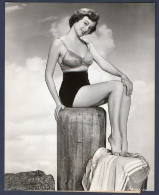Jane Nigh Busty Leggy Actress Orig Photo Swimsuit Cheecake Pin - Up Portrait