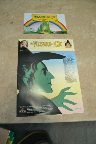 The Wizard Of Oz 50th Anniversary Newsletter & Card 1989 Mgm