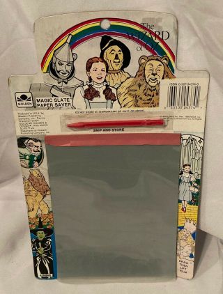 Wizard Of Oz Vintage Magic Slate Drawing Board 1989 Turner 50th Golden Rare Wow