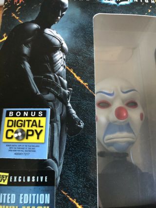 The Dark Knight Best Buy Exclusive Batman Cowl Joker Mask NO DVD STATUE ONLY 3
