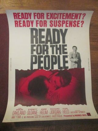 Ready For The People - 30 X 40 Movie Poster - Oakland