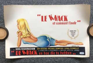 The Knack And How To Get It Poster Belgian Rita Tushingham 1965 Mod