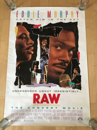 Eddie Murphy Raw One Sheet Movie Poster 1987 The Concert Movie Comedy