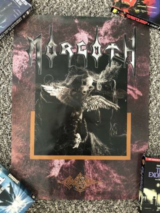Vintage 1991 Morgoth Cursed Promo Poster Death Metal Dismember Obituary Death