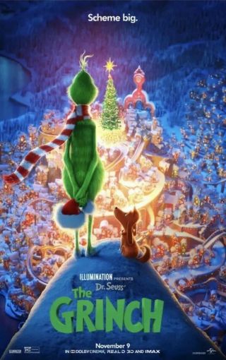 Dr.  Seuss The Grinch Movie Poster 2 Sided D/s.  27x40
