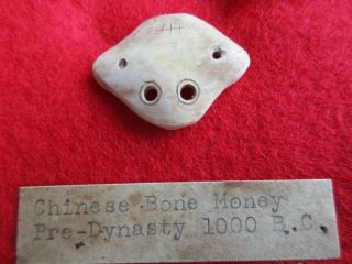 Chinese Shell/bone Money,  Coin,  1000 B.  C.  Money,  Day - 03308