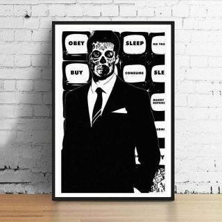 John Carpenter They Live Obey Alien Politician Limited Horror Movie Poster Print