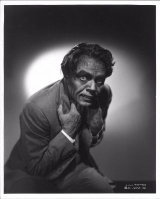 The Son Of Dr Jekyll (1951) Louis Hayward Close Shot In Full Makeup As Mr.  Hyde