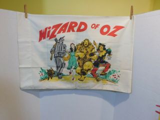 Vintage Wizard Of Oz Pillowcase 2 Sided