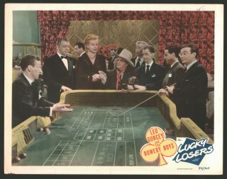 Lucky Losers Lobby Card (fine) Movie Poster Art 1950 Craps Table Bowery Boys 242