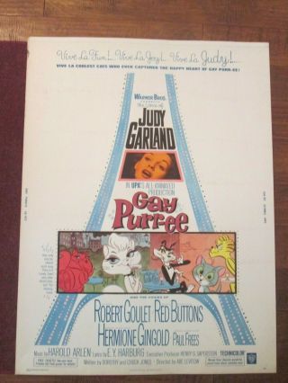 The Gay Purr - Ee - 30 X 40 Movie Poster - Judy Garland