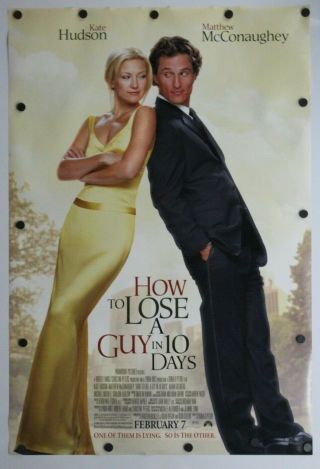 How To Lose A Guy In 10 Days 2003 Double Sided Movie Poster 27 " X 40 "