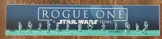 ⭐ Star Wars: Rogue One: A Star Wars Story - Movie Theater Poster / Mylar Small