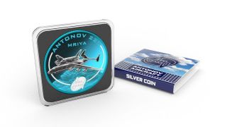 Cook Isl.  2008 1$ Antonov Aircraft Space Blue Edition - AN - 225 1 Oz Silver Coin 3