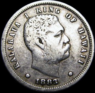 1883 Hawaii Silver Dime Us Type Coin Hawaiian - - - - - - - - B332