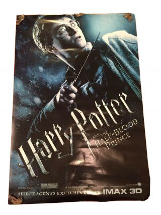 Harry Potter & The Half Blood Prince Movie Theater Poster Double Sided 27x40