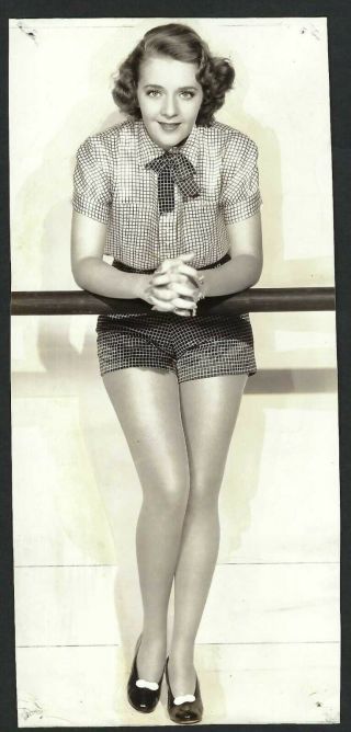 Ruby Keeler Vintage Sexy Legs Chessecake Photo Portrait