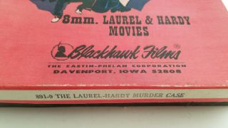 Laurel And Hardy Murder Case Movie 8mm 2 Reels Blackhawk Films 1930s