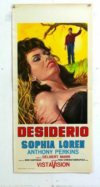 Italy Playbill - Desire Under The Elms - Sophia Loren - Perkins - Mann - Us Drama - C46 - 25