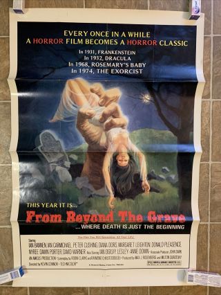 From Beyond The Grave One Sheet Movie Theatre Poster - 1974 - Peter Cushing
