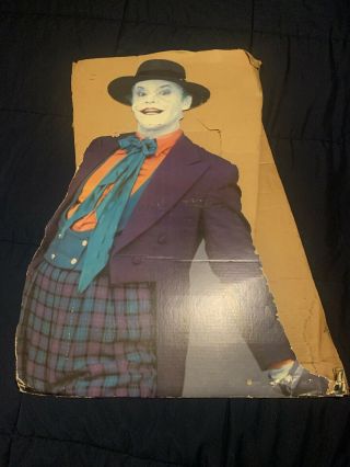 Joker 1989 Authentic Batman Movie Lifesize Cardboard Standee - Jack Nicholson