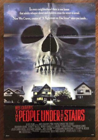 The People Under The Stairs 1991 Wes Craven Horror Comedy Movie Poster